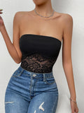 Buy Shein Contrast Lace Tube Top in Pakistan