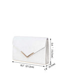 Buy Shein Glitter Metal Decor Flap Square Bag in Pakistan
