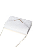 Buy Shein Glitter Metal Decor Flap Square Bag in Pakistan