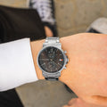 Buy Tommy Hilfiger Mens Quartz Silver Stainless Steel Black Dial 44mm Watch - 1710413 in Pakistan