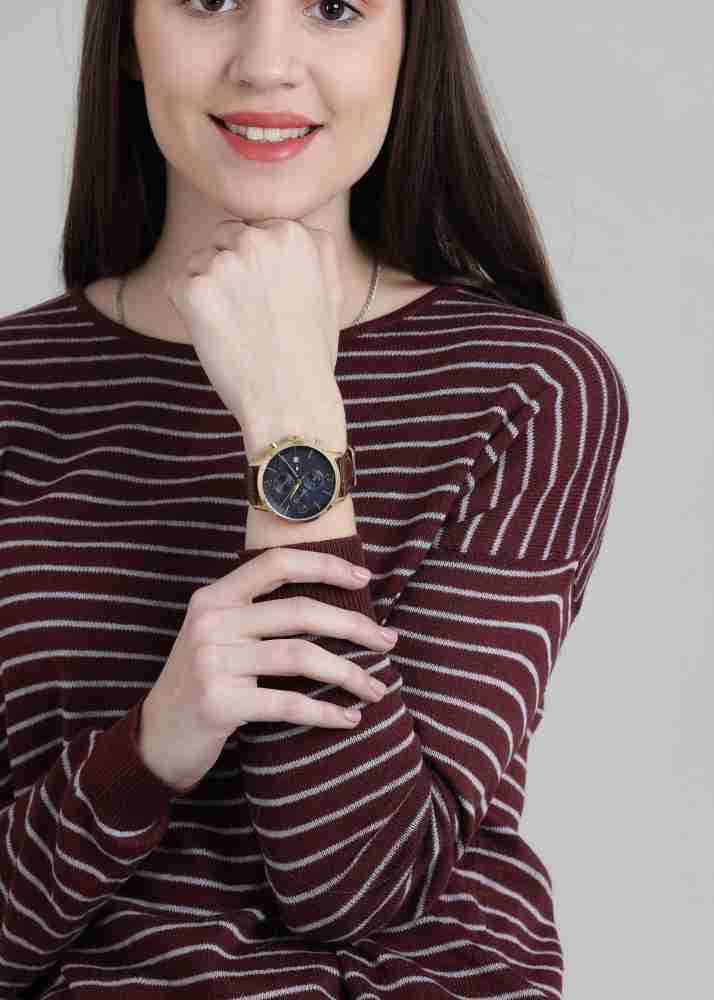 Buy Tommy Hilfiger Quartz Leather Strap Blue Dial 42mm Watch for Men - 1710359 in Pakistan