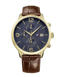 Buy Tommy Hilfiger Quartz Leather Strap Blue Dial 42mm Watch for Men - 1710359 in Pakistan