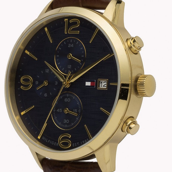 Buy Tommy Hilfiger Quartz Leather Strap Blue Dial 42mm Watch for Men - 1710359 in Pakistan