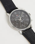 Buy Tommy Hilfiger Quartz Leather Strap Black Dial 46mm Watch for Men - 1710381 in Pakistan