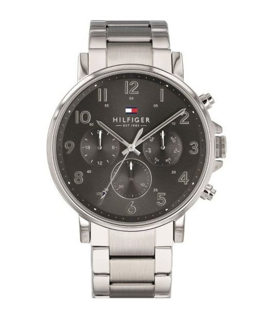 Buy Tommy Hilfiger Chronograph Quartz Stainless Steel Grey Dial 46mm Watch for Men - 1710382 in Pakistan