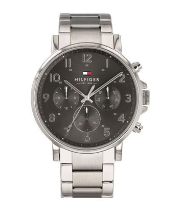 Buy Tommy Hilfiger Chronograph Quartz Stainless Steel Grey Dial 46mm Watch for Men - 1710382 in Pakistan