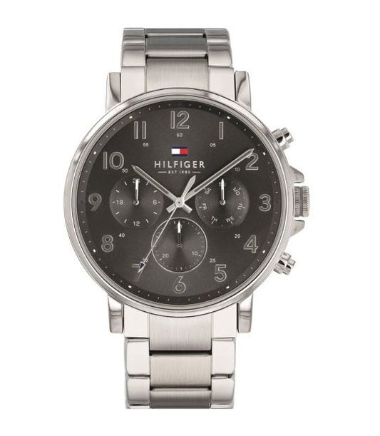 Buy Tommy Hilfiger Chronograph Quartz Stainless Steel Grey Dial 46mm Watch for Men - 1710382 in Pakistan