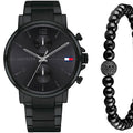 Buy Tommy Hilfiger Mens Quartz Stainless Steel Black Dial 44mm Watch - 1710414 in Pakistan