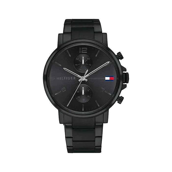 Buy Tommy Hilfiger Mens Quartz Stainless Steel Black Dial 44mm Watch - 1710414 in Pakistan