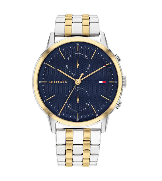 Buy Tommy Hilfiger Mens Quartz Stainless Steel Blue Dial 44mm Watch - 1710432 in Pakistan