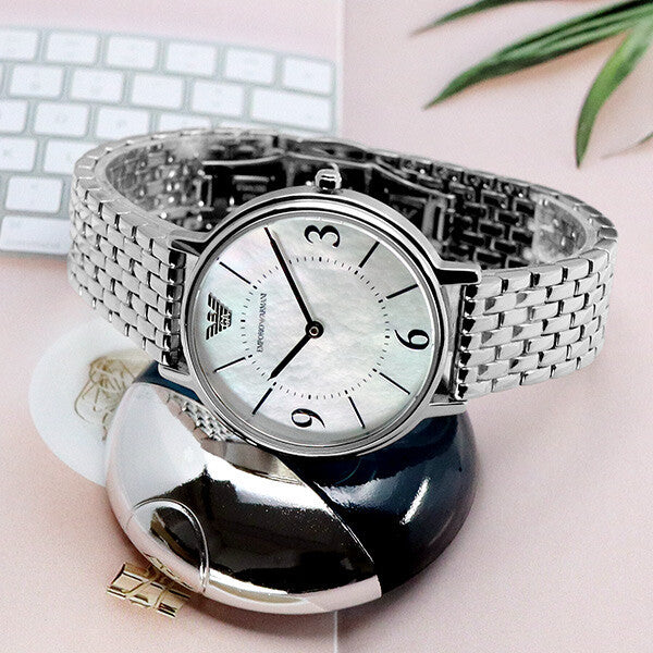 Buy Emporio Armani Women's Two-hand Mother of Pearl Dial Steel Watch - Ar2507 in Pakistan