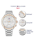 Buy Tommy Hilfiger Quartz Stainless Steel Silver Dial 38mm Watch for Women - 1782348 in Pakistan