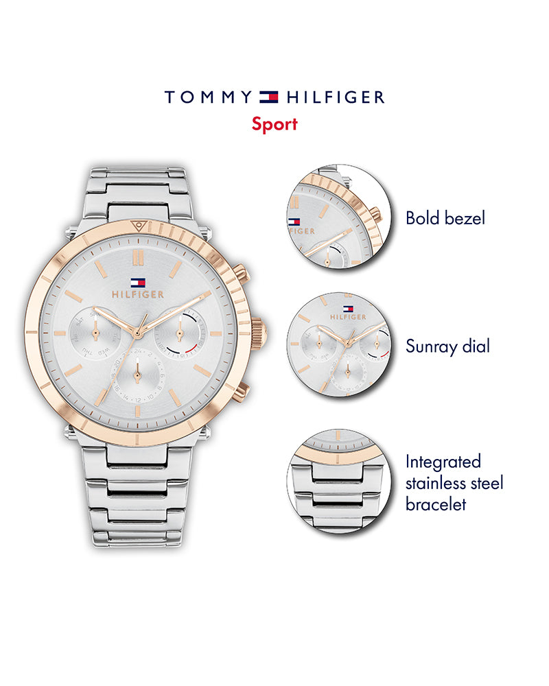 Buy Tommy Hilfiger Quartz Stainless Steel Silver Dial 38mm Watch for Women - 1782348 in Pakistan