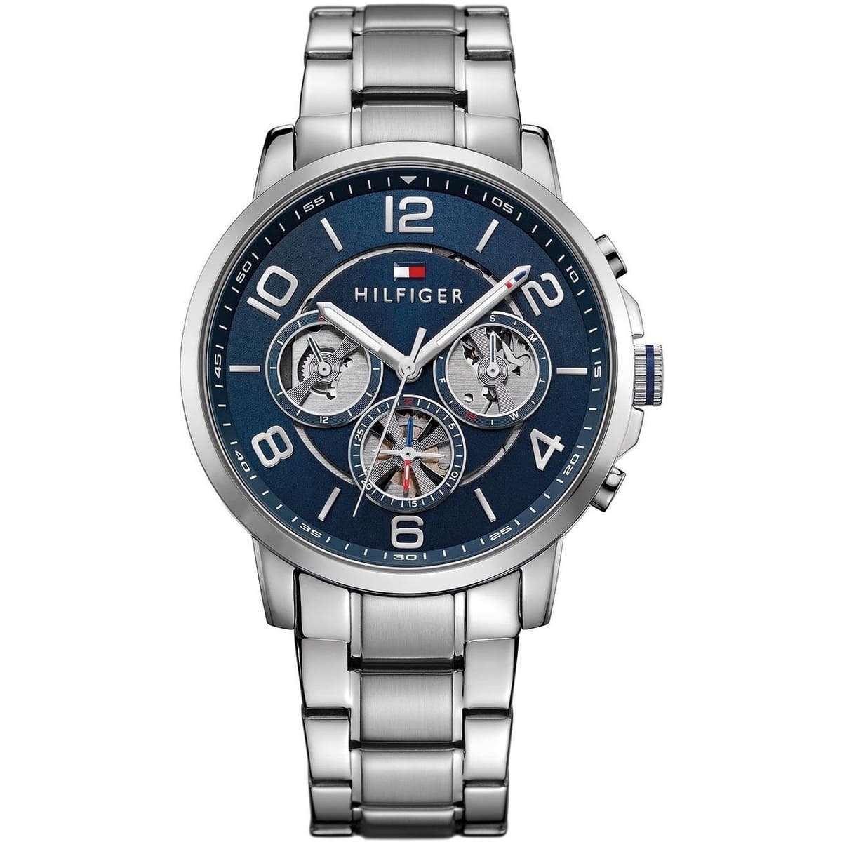 Buy Tommy Hilfiger Mens Quartz Stainless Steel Blue Dial 44mm Watch - 1791293 in Pakistan