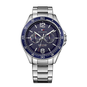 Buy Tommy Hilfiger Mens Quartz Stainless Steel Blue Dial 46mm Watch - 1791366 in Pakistan