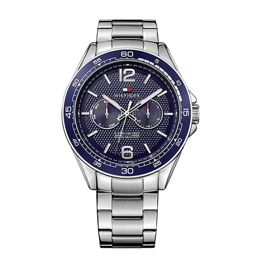 Buy Tommy Hilfiger Mens Quartz Stainless Steel Blue Dial 46mm Watch - 1791366 in Pakistan