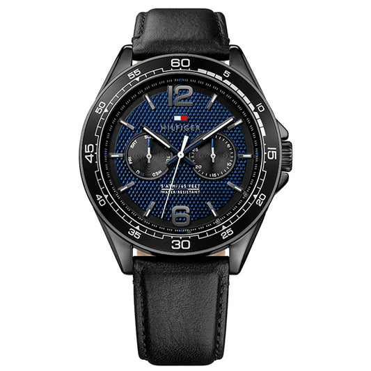 Buy Tommy Hilfiger Quartz Leather Strap Blue Dial 46mm Watch for Men - 1791368 in Pakistan