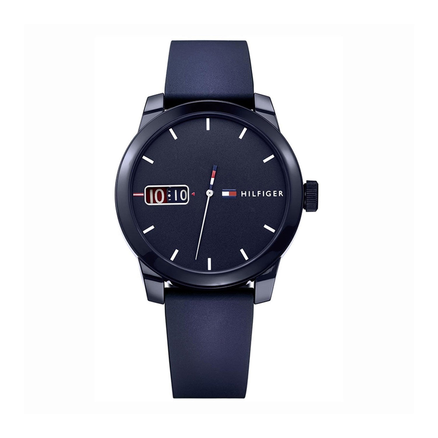 Buy Tommy Hilfiger Quartz Silicone Strap Blue Dial 42mm Watch for Men - 1791381 in Pakistan