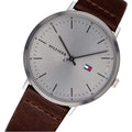 Buy Tommy Hilfiger Quartz Brown Leather Strap Silver Dial 40mm Watch for Men - 1791463 in Pakistan