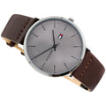 Buy Tommy Hilfiger Quartz Brown Leather Strap Silver Dial 40mm Watch for Men - 1791463 in Pakistan