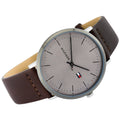 Buy Tommy Hilfiger Quartz Brown Leather Strap Silver Dial 40mm Watch for Men - 1791463 in Pakistan