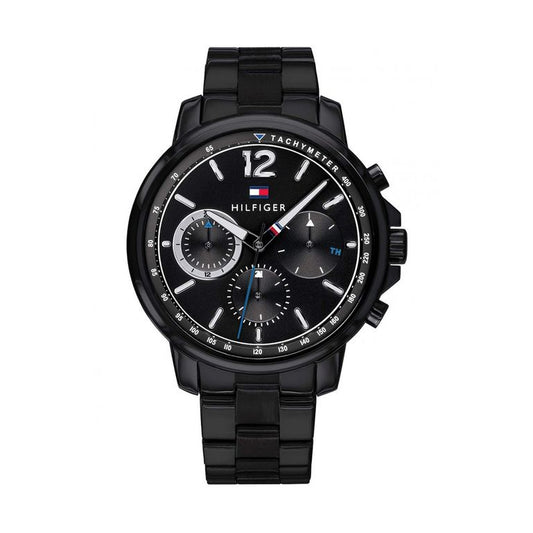 Buy Tommy Hilfiger Mens Quartz Analog Stainless Steel Black Dial 44mm Watch - 1791529 in Pakistan
