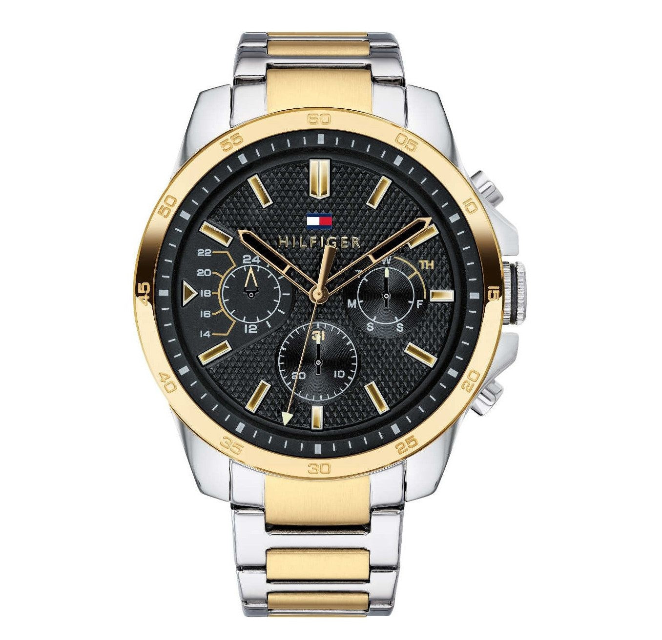 Buy Tommy Hilfiger Mens Quartz Stainless Steel Black Dial 46mm Watch - 1791559 in Pakistan