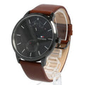 Buy Tommy Hilfiger Mens Quartz Leather Strap Black Dial 44mm Watch - 1791604 in Pakistan