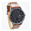 Buy Tommy Hilfiger Mens Quartz Leather Strap Black Dial 44mm Watch - 1791604 in Pakistan