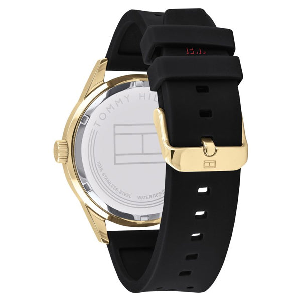 Buy Tommy Hilfiger Quartz Black Silicone Strap Black Dial 44mm Watch for Men - 1791636 in Pakistan