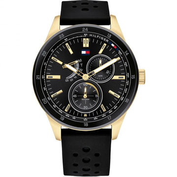 Buy Tommy Hilfiger Quartz Black Silicone Strap Black Dial 44mm Watch for Men - 1791636 in Pakistan