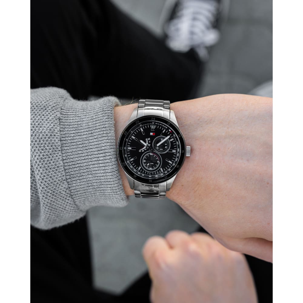 Buy Tommy Hilfiger Quartz Stainless Steel Black Dial 44mm Watch for Men - 1791639 in Pakistan