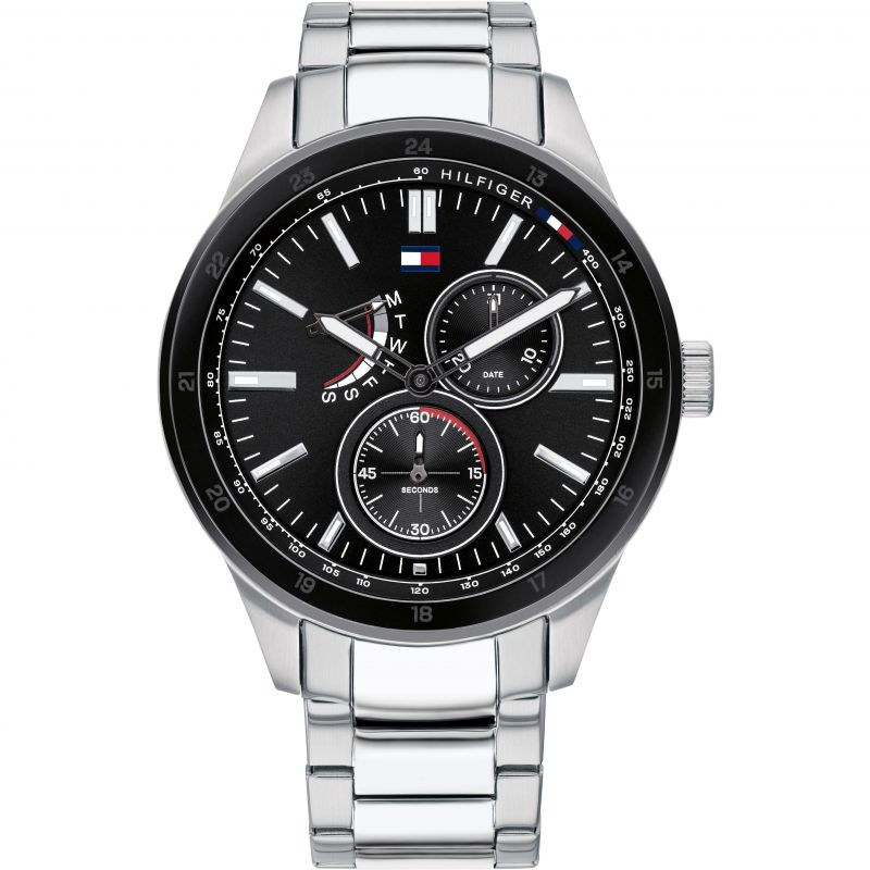 Buy Tommy Hilfiger Quartz Stainless Steel Black Dial 44mm Watch for Men - 1791639 in Pakistan