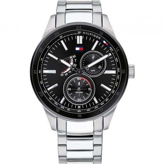 Buy Tommy Hilfiger Quartz Stainless Steel Black Dial 44mm Watch for Men - 1791639 in Pakistan