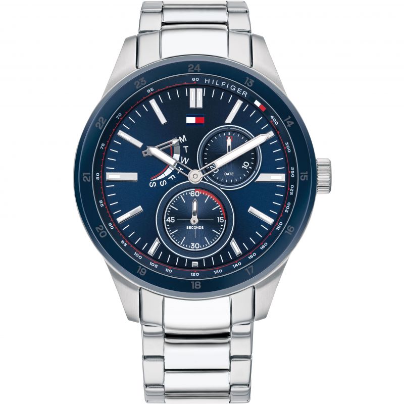 Buy Tommy Hilfiger Mens Analogue Quartz Stainless Steel Blue Dial 44mm Watch - 1791640 in Pakistan