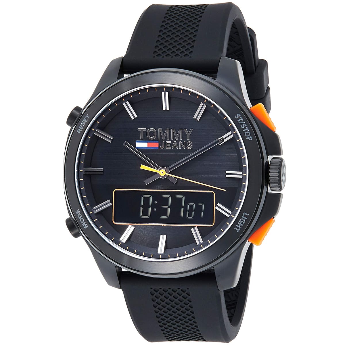 Buy Tommy Hilfiger Mens Analog Digital Silicone Strap Black Dial 46mm Watch - 1791763 in Pakistan