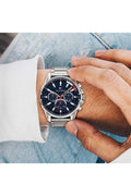 Buy Tommy Hilfiger Mens Quartz Stainless Steel Blue Dial 44mm Watch - 1791788 in Pakistan