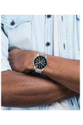 Buy Tommy Hilfiger Mens Quartz Silver Stainless Steel Black Dial 45mm Watch - 1791936 in Pakistan
