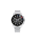 Buy Tommy Hilfiger Mens Quartz Silver Stainless Steel Black Dial 45mm Watch - 1791936 in Pakistan