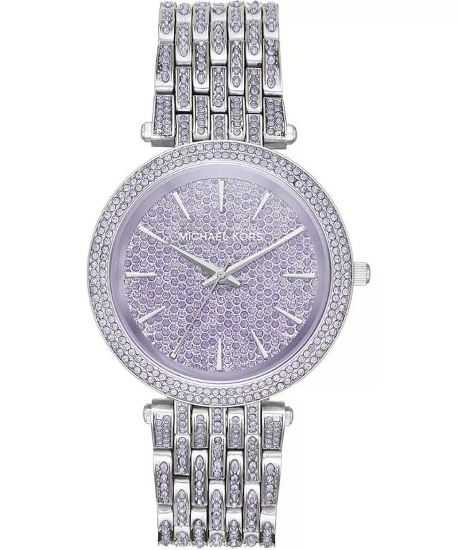 Buy Michael Kors Darci Crystal Purple Dial Silver Stainless Steel Strap Women's Watch - Mk3850 in Pakistan