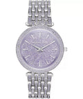Buy Michael Kors Darci Crystal Purple Dial Silver Stainless Steel Strap Women's Watch - Mk3850 in Pakistan