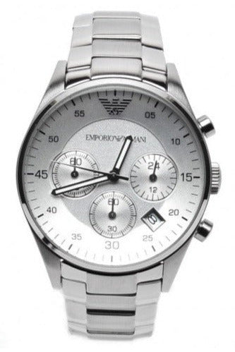Buy Emporio Armani Men’s Stainless Steel Silver Dial 40mm Watch 5869 in Pakistan
