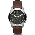 Buy Men's Quartz Chronograph Grant Black Dial Brown Leather Strap Watch in Pakistan