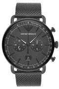 Buy Emporio Armani Men's Chronograph Quartz Stainless Steel Black Dial 43mm Watch AR11264 in Pakistan