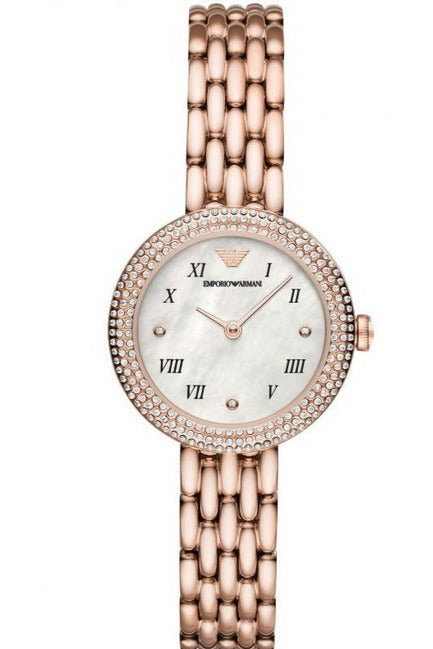 Buy Emporio Armani Women's Analog Stainless Steel Mother of Pearl Dial 30mm Watch AR11355 in Pakistan