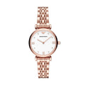 Buy Emporio Armani Womens Rose Gold Stainless Steel White Dial 32mm Watch - Ar11267 in Pakistan