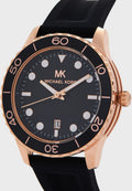 Buy Michael Kors Womens Quartz Runway Silicone Strap Black Dial 40mm Watch - Mk6852 in Pakistan