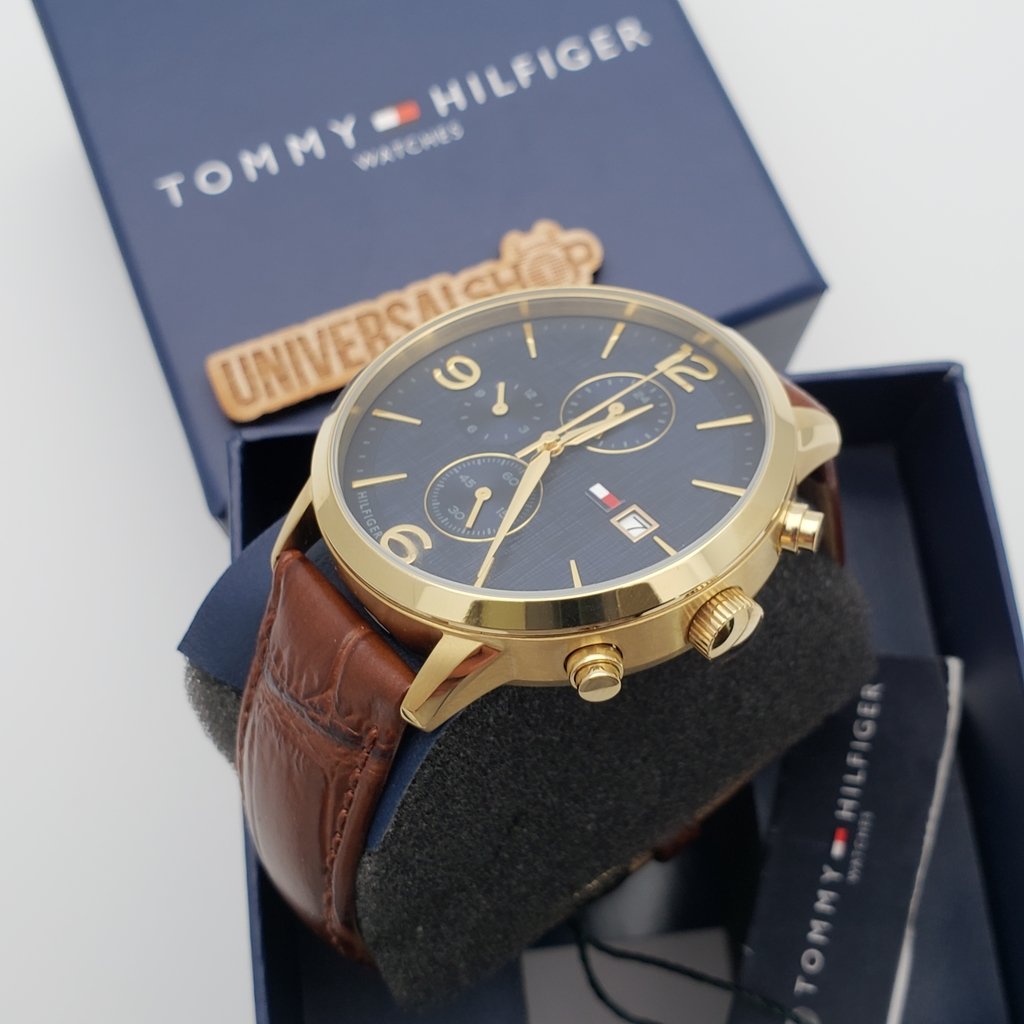 Buy Tommy Hilfiger Quartz Leather Strap Blue Dial 42mm Watch for Men - 1710359 in Pakistan