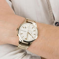 Buy Emporio Armani Mens Chronograph Quartz Stainless Steel Off White Dial 43mm Watch - Ar11332 in Pakistan