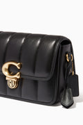 Buy Coach Studio Shoulder With Quilting Bag Medium - Black in Pakistan